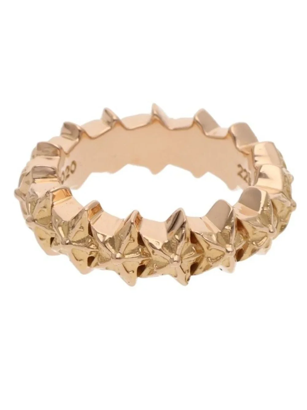 Chrome Hearts 22k Tiny Star Band Point Gold Ring